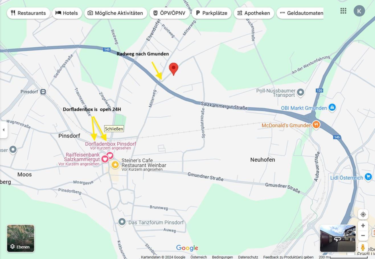 1 Zimmer Appartement Nahe Gmunden Top2 Pinsdorf Exteriör bild
